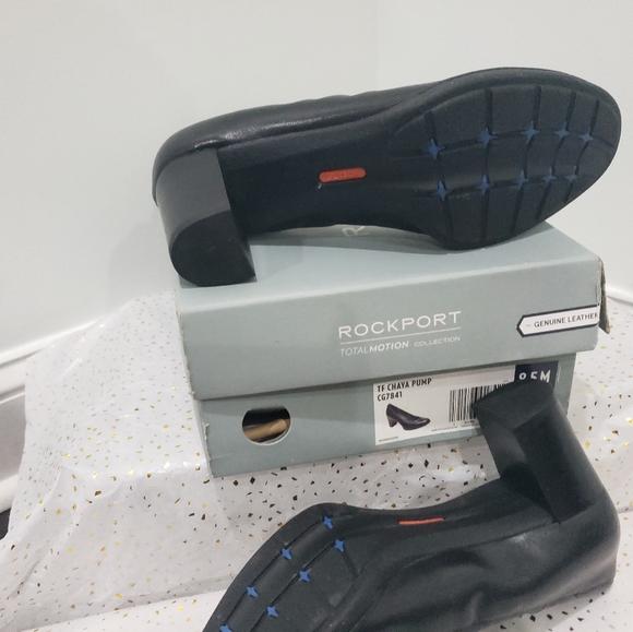 Rockport TF Chaya Black leather pumps - Picture 3 of 4